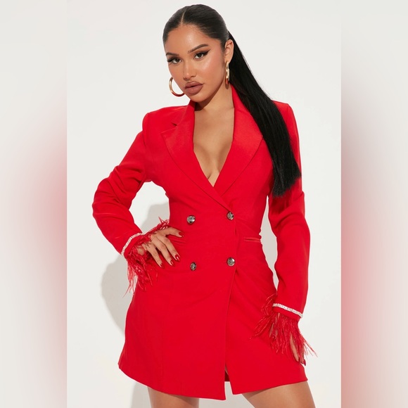 Fashion Nova Dresses & Skirts - Red 💋 Blazer dress